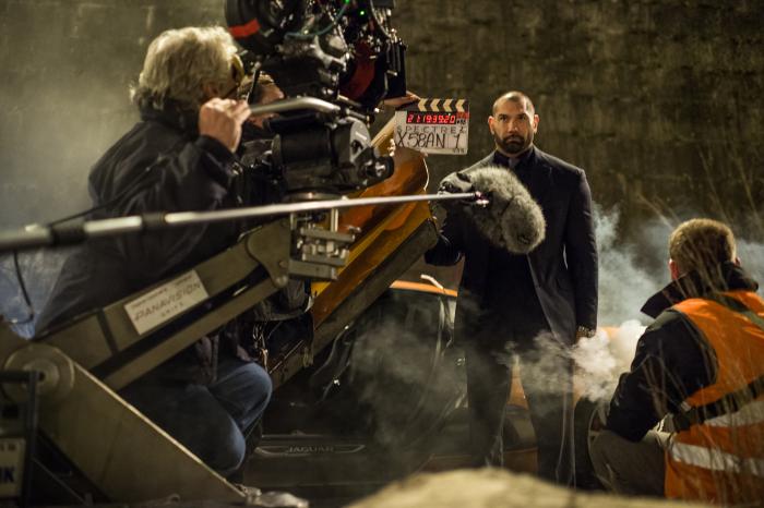 دیوید باتیستا در صحنه فیلم سینمایی اسپکتر