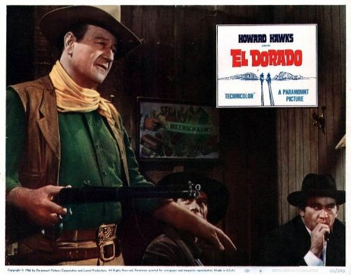 اد اسنر در صحنه فیلم سینمایی El Dorado به همراه John Wayne