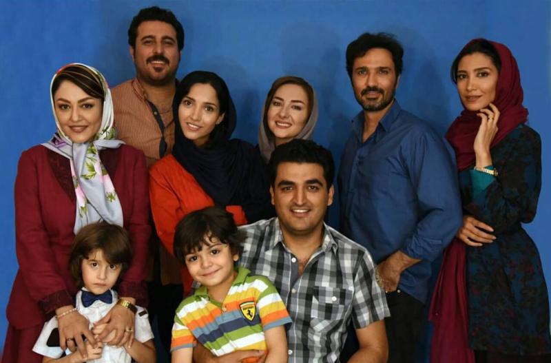 خاطره اسدی در پشت صحنه فیلم سینمایی نقطه کور به همراه محسن کیایی، محمدرضا فروتن، هانیه توسلی و شقایق فراهانی