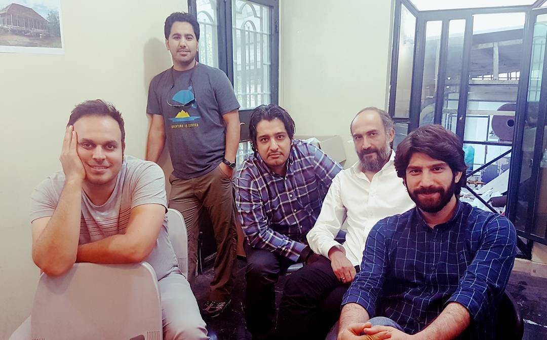 پشت صحنه فیلم سینمایی لاتاری با حضور هادی حجازی‌فر، محمدحسین مهدویان و ابراهیم امینی