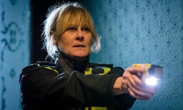 Sarah Lancashire در صحنه سریال تلویزیونی وادی خوشحالی