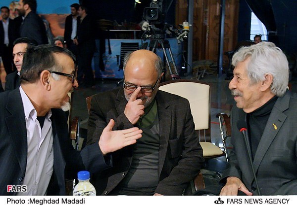 داوود رشیدی در نشست خبری سریال تلویزیونی مختارنامه به همراه اکبر زنجان‌پور