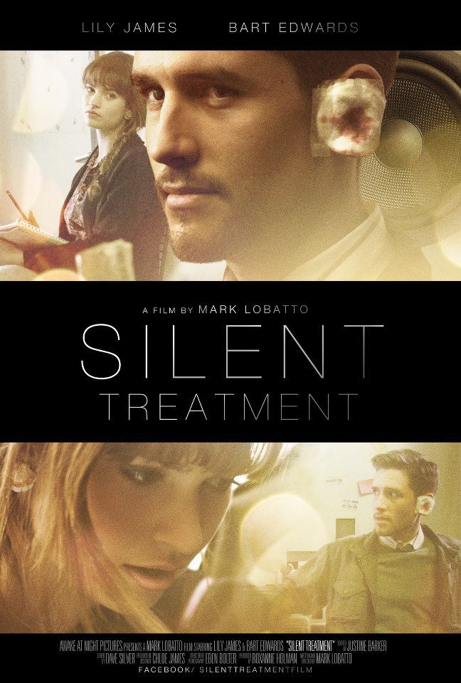 لیلی جیمز در صحنه فیلم سینمایی Silent Treatment به همراه Bart Edwards و Mark Lobatto
