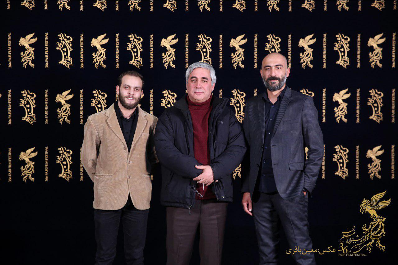 ابراهیم حاتمی‌کیا در جشنواره فیلم سینمایی به وقت شام به همراه هادی حجازی‌فر و محمد شعبان