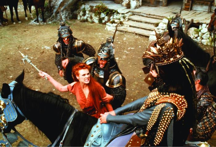 Brigitte Nielsen در صحنه فیلم سینمایی Red Sonja