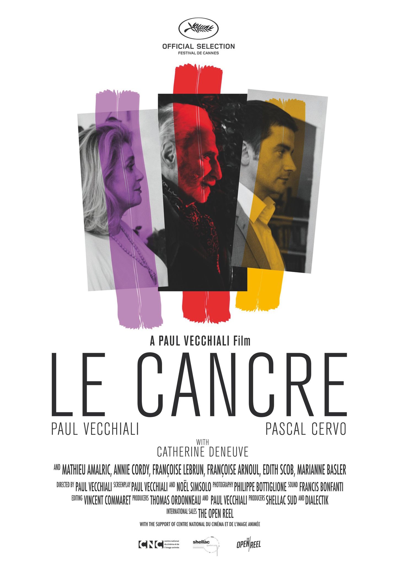 کاترین دونهو در صحنه فیلم سینمایی Le cancre به همراه Paul Vecchiali و Pascal Cervo