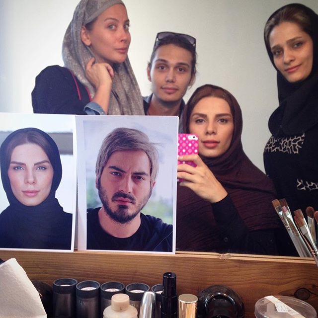 تصویری از پژمان بیوک سینما و تلویزیون در حال بازیگری سر صحنه یکی از آثارش