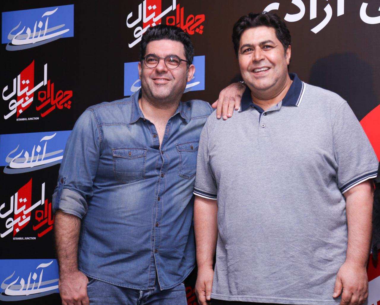 مصطفی کیایی در جشنواره فیلم سینمایی چهارراه استانبول به همراه فرهاد اصلانی