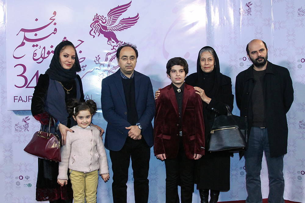 سهیلا رضوی در جشنواره فیلم سینمایی خانه‌ای در‌ خیابان چهل‌ و یکم به همراه حمیدرضا قربانی، علی مصفا و مهناز افشار