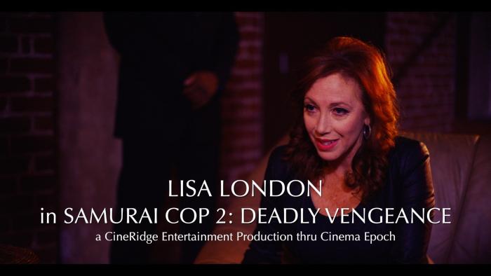Lisa London در صحنه فیلم سینمایی Samurai Cop 2: Deadly Vengeance