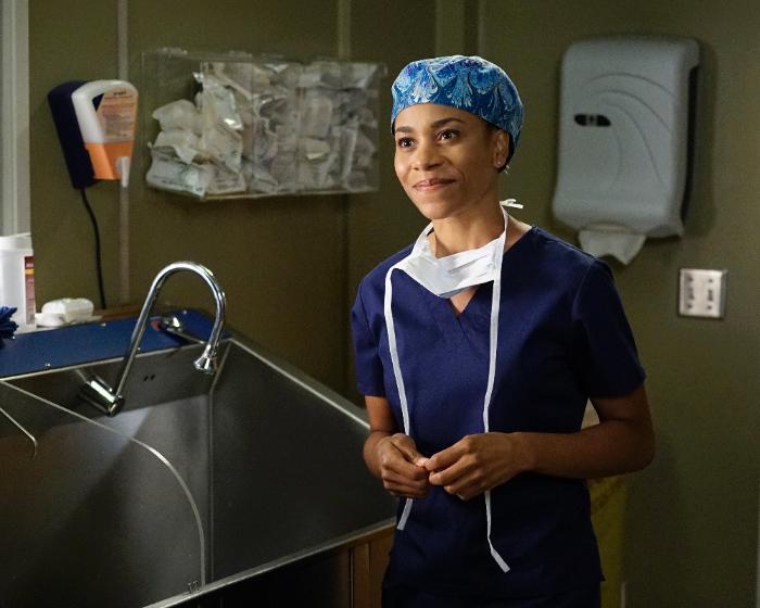 Kelly McCreary در صحنه سریال تلویزیونی آناتومی گری