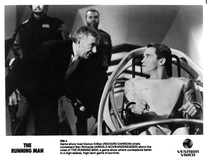 Sven-Ole Thorsen در صحنه فیلم سینمایی مرد فراری به همراه Richard Dawson و آرنولد شوارتزنگر