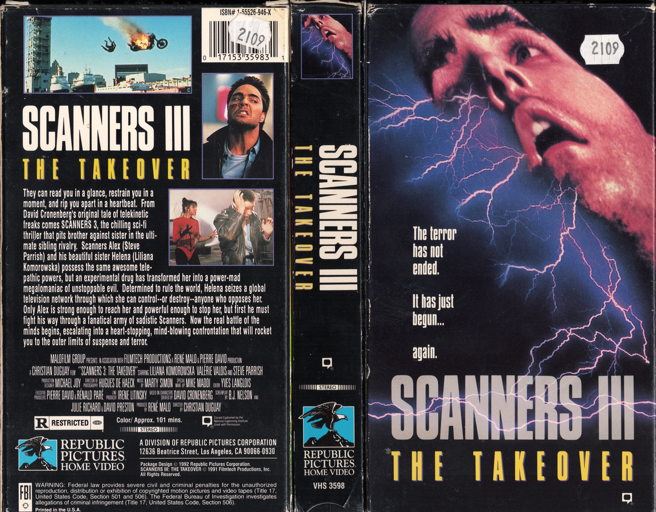  فیلم سینمایی Scanners III: The Takeover به کارگردانی Christian Duguay