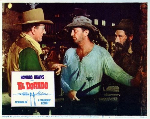 رابرت میچام در صحنه فیلم سینمایی El Dorado به همراه Arthur Hunnicutt و John Wayne