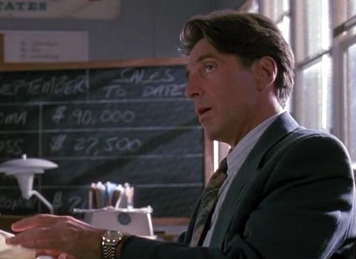 آل پاچینو در صحنه فیلم سینمایی گلن گری گلن راس