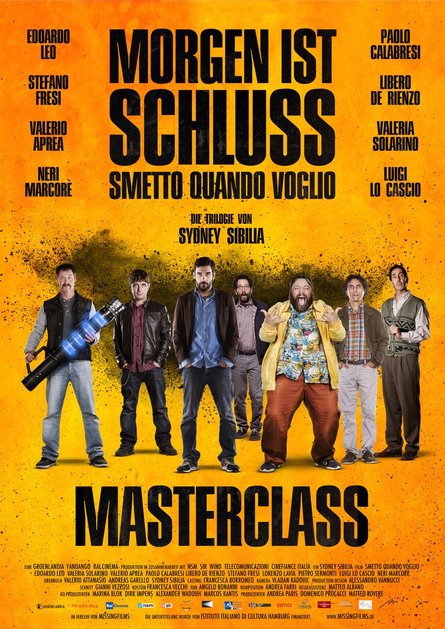  فیلم سینمایی Smetto quando voglio: Masterclass به کارگردانی Sydney Sibilia