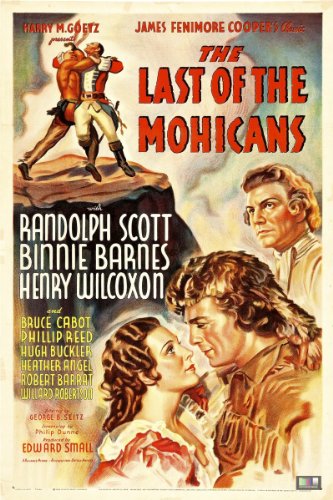 Binnie Barnes در صحنه فیلم سینمایی The Last of the Mohicans به همراه Henry Wilcoxon و Randolph Scott