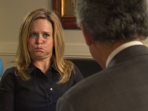 Samantha Bee در صحنه سریال تلویزیونی شوی روزانه