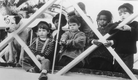 Courtland Mead در صحنه فیلم سینمایی The Little Rascals به همراه Kevin Jamal Woods، Zachary Mabry، Jordan Warkol، Travis Tedford و Ross Bagley