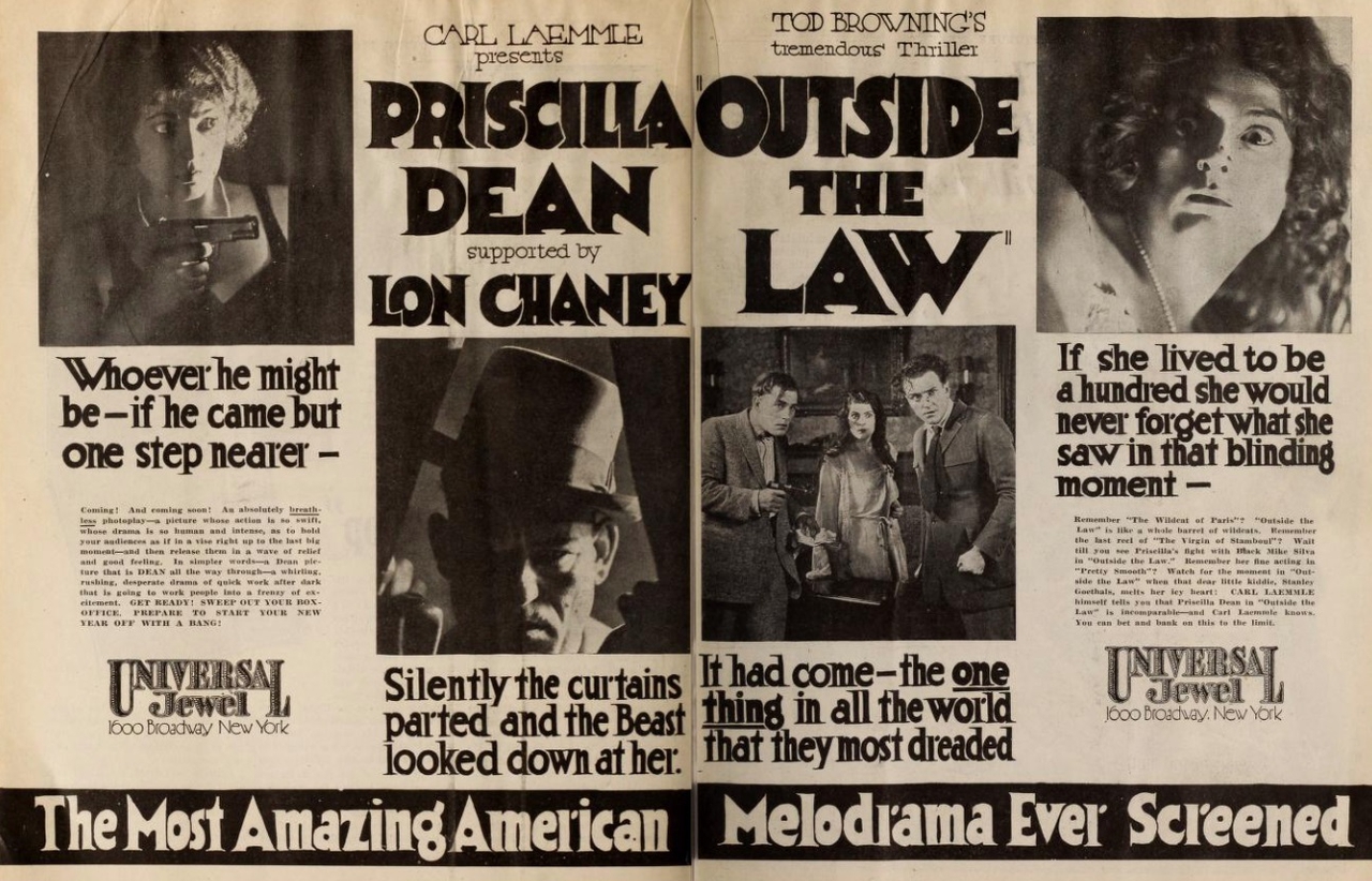  فیلم سینمایی Outside the Law به کارگردانی Tod Browning