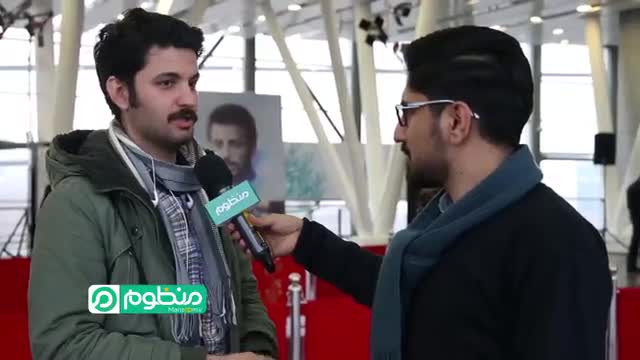 حامد عابدی در صحنه برنامه تلویزیونی منظوم در سی‌و‌پنجمین جشنواره فیلم فجر