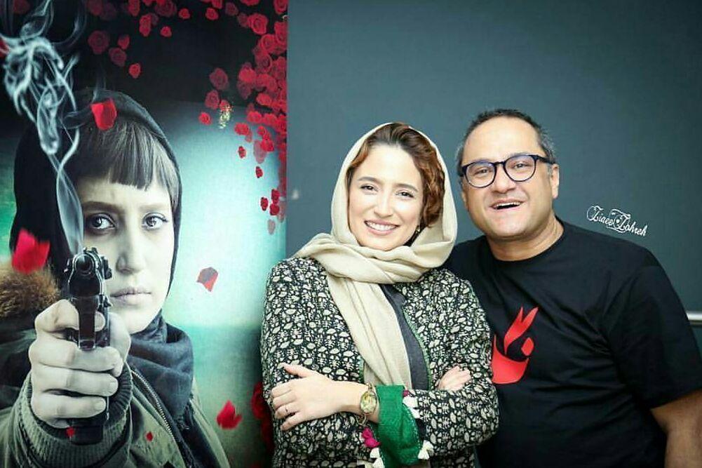 رامبد جوان در اکران افتتاحیه فیلم سینمایی نگار به همراه نگار جواهریان