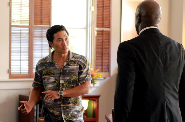 Daniel Dae Kim در صحنه سریال تلویزیونی Hawaii Five-0