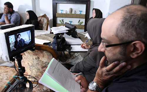 محمود معظمی در پشت صحنه سریال تلویزیونی فاخته