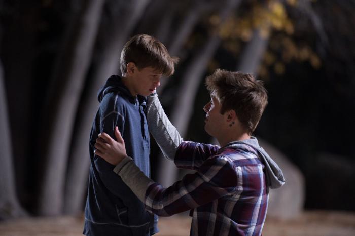 Jacob Buster در صحنه فیلم سینمایی Lost Boy به همراه Matthew Fahey