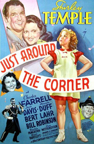 Bert Lahr در صحنه فیلم سینمایی Just Around the Corner به همراه Amanda Duff، Joan Davis، چارلز فارل، Bill Robinson و Shirley Temple