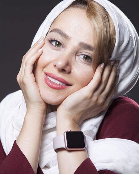 الناز حبیبی در پشت صحنه سریال تلویزیونی دل دار