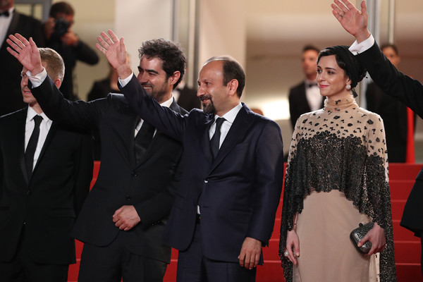 فرش قرمز فیلم سینمایی فروشنده با حضور ترانه علیدوستی، سید‌شهاب حسینی و اصغر فرهادی
