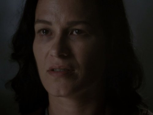 فرانکا پوتنته در صحنه سریال تلویزیونی داستان ترسناک آمریکایی