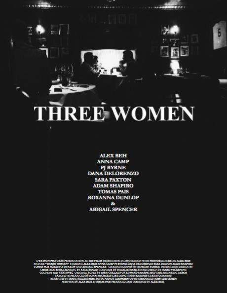  فیلم سینمایی Three Women با حضور Sara Paxton، Abigail Spencer، پ جی برن، Adam Shapiro، Alex Beh، Anna Camp، Dana DeLorenzo و Roxanna Dunlop