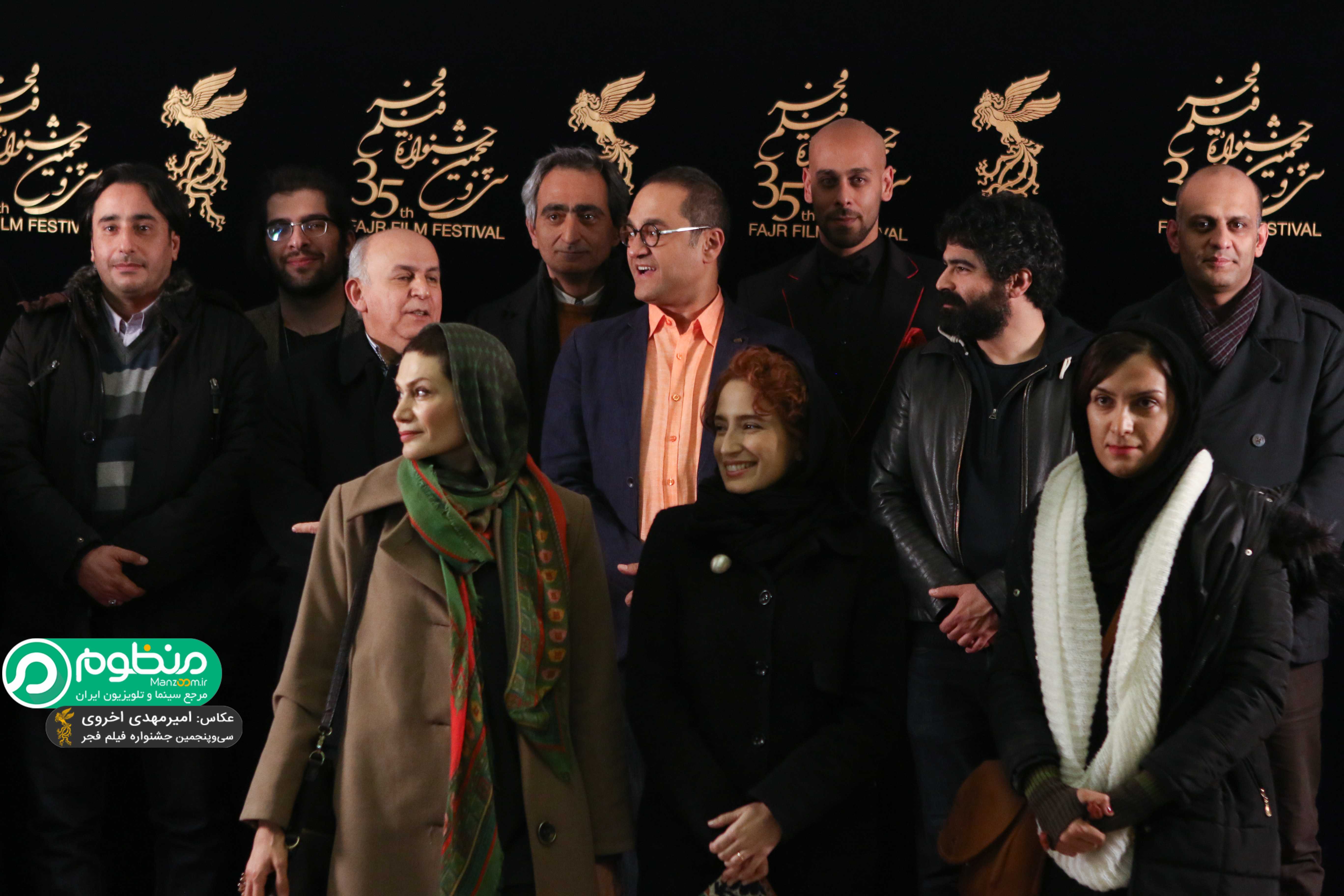 رامبد جوان در اکران افتتاحیه فیلم سینمایی نگار به همراه نگار جواهریان و بهرام بدخشانی