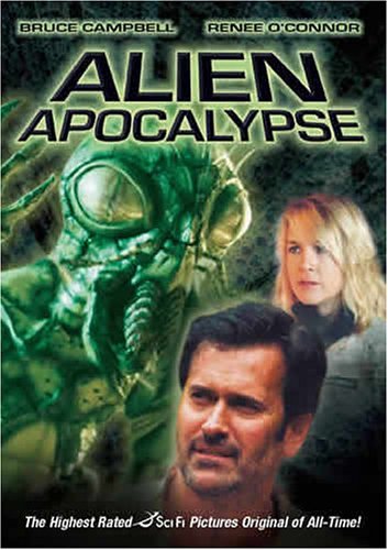 بروس کمپبل در صحنه فیلم سینمایی Alien Apocalypse به همراه Renée O'Connor