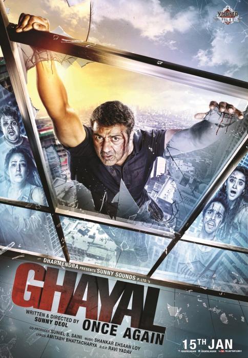Sunny Deol در صحنه فیلم سینمایی Ghayal Once Again به همراه Diana Khan، Rishabh Arora، Shivam Patil و Aachal Munjal