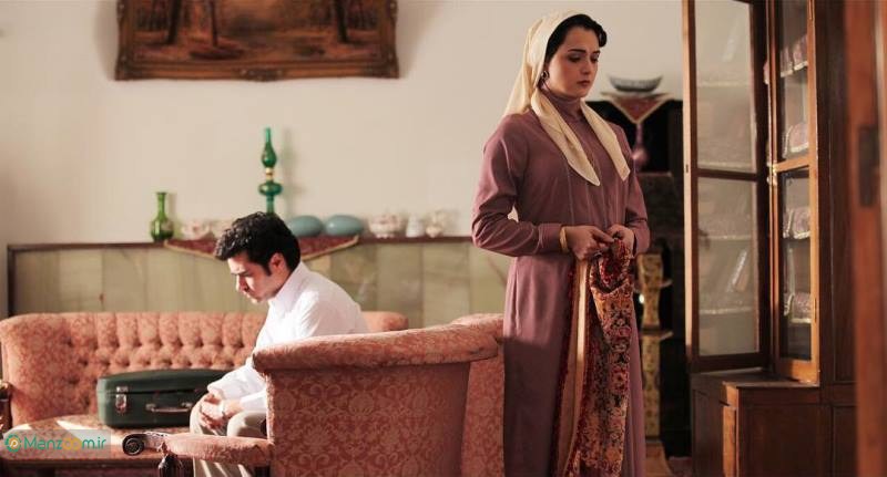سید‌شهاب حسینی در صحنه سریال شبکه نمایش خانگی شهرزاد 1 به همراه ترانه علیدوستی