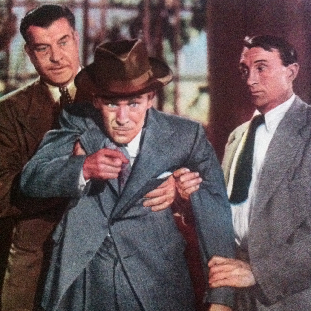 Grant Withers در صحنه فیلم سینمایی Tycoon به همراه Paul Fix و James Gleason