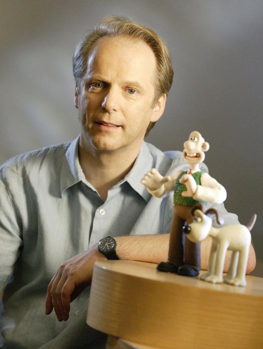 Nick Park در صحنه فیلم سینمایی نفرین موجود خرگوش نما