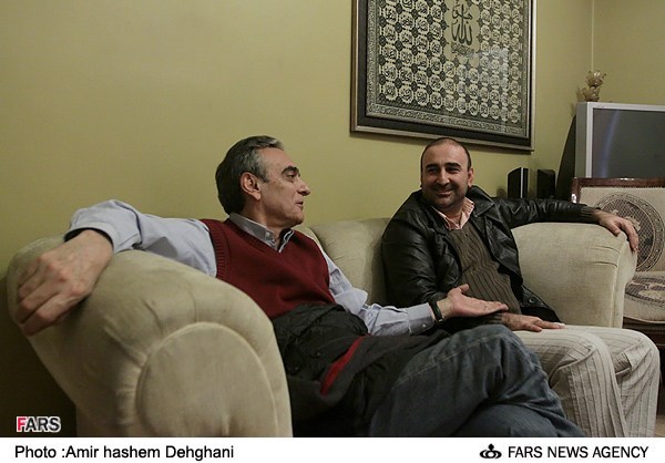 همایون ارشادی در نشست خبری سریال تلویزیونی تا ثریا به همراه مهران احمدی