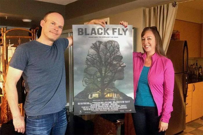 Jason Bourque در صحنه فیلم سینمایی Black Fly