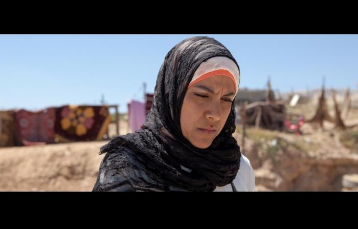 Ruba Blal در صحنه فیلم سینمایی Sand Storm