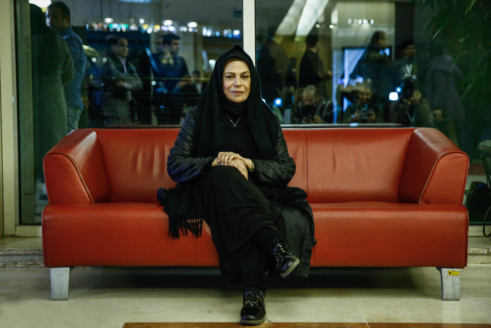 گوهر خیراندیش در پشت صحنه فیلم سینمایی لس آنجلس تهران
