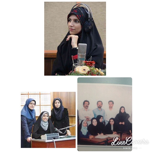 تصویری از مژده لواسانی، مجری سینما و تلویزیون در حال بازیگری سر صحنه یکی از آثارش