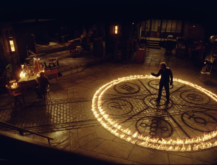 Jay Baruchel در صحنه فیلم سینمایی شاگرد جادوگر به همراه نیکلاس کیج