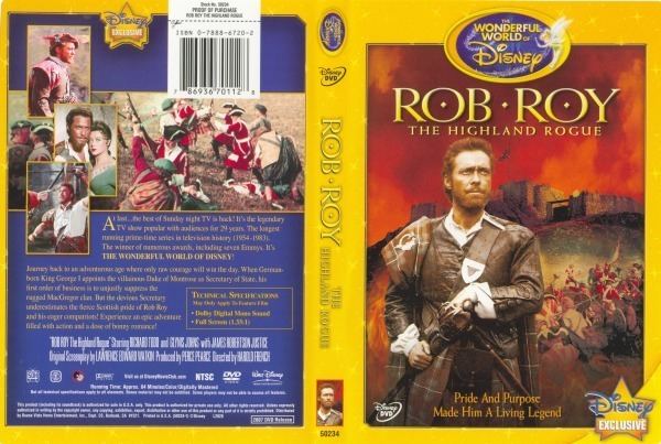 Richard Todd در صحنه فیلم سینمایی Rob Roy: The Highland Rogue به همراه Glynis Johns