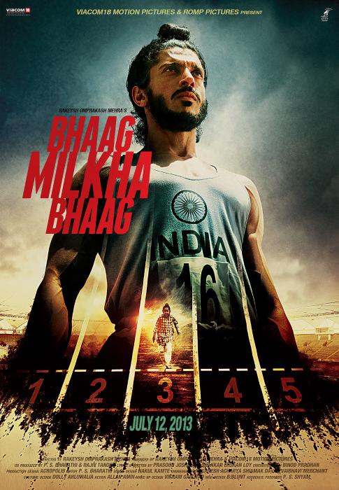 Farhan Akhtar در صحنه فیلم سینمایی Bhaag Milkha Bhaag