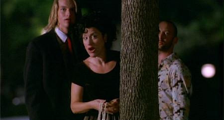 Mason Gamble در صحنه فیلم سینمایی The Trouble with Dee Dee به همراه Lisa Ann Walter و J.P. Manoux