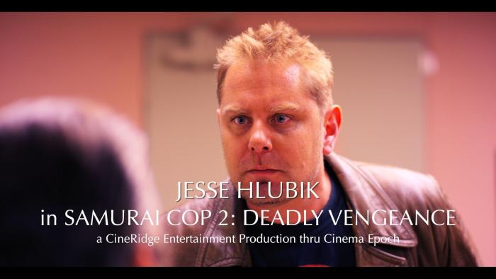 Jesse Hlubik در صحنه فیلم سینمایی Samurai Cop 2: Deadly Vengeance